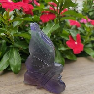 Rainbow Fluorite Butterfly Sculpture